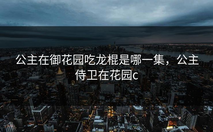公主在御花园吃龙棍是哪一集，公主侍卫在花园c